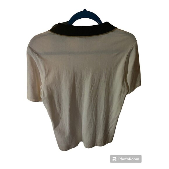 EP Pro Womens Golf Shirt. White With Blue Collar. Sz.M - Picture 2 of 5